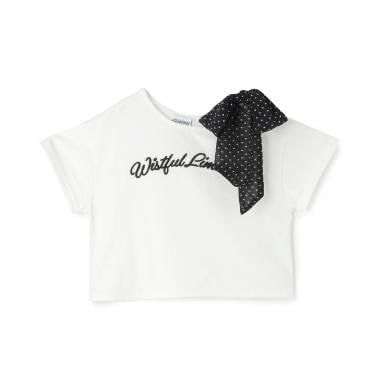 【リボン２WAY】ワンショルTシャツ