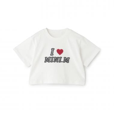 【綿100%】ロゴアソートクロップド半袖Tシャツ
