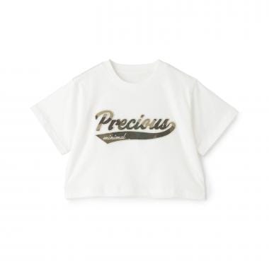 【綿100%】ロゴアソートクロップド半袖Tシャツ