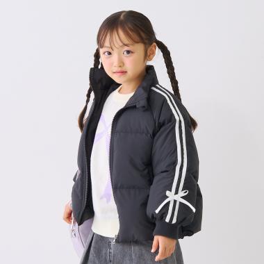 【予約商品】袖リボン中綿ブルゾン