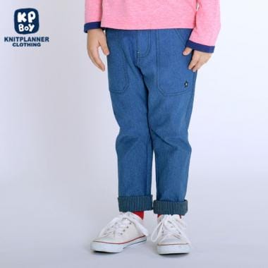 インディゴデニムニットパンツ(100～130)