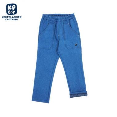 インディゴデニムニットパンツ(140～160)