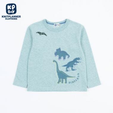 ようこBoden恐竜Tシャツ&tea collectionパンツ4本セット 恐竜シルエットのデザートコットン長袖Tシャツ(140～150)(140cm