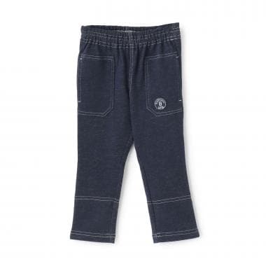 デニム風ニットツイル パンツ