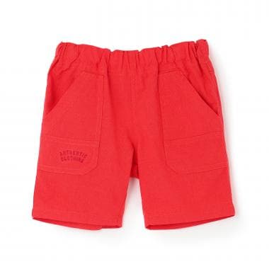 スラブ平織 ハーフパンツ