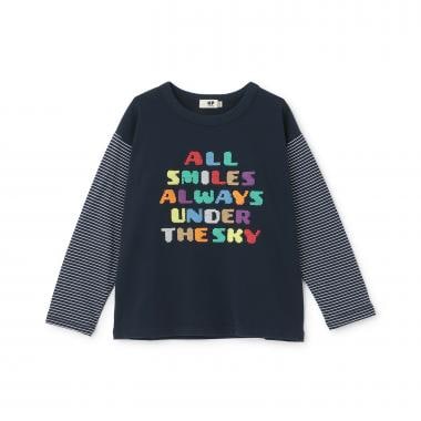 ロゴクロス刺しゅう 長袖Tシャツ