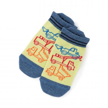 働く車柄 スニーカーソックス