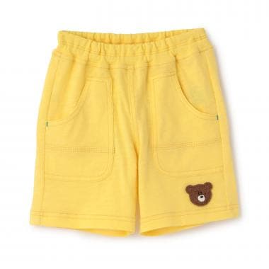 くま編みモチーフつき ハーフパンツ