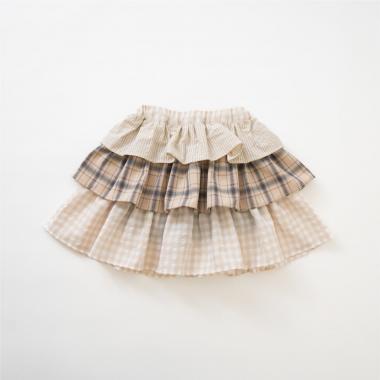 ペプラムフリルインパン付きスカート