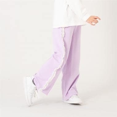 サイドガラフリルスウェットパンツ