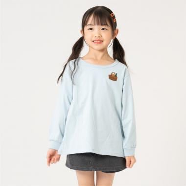 【365D】ワンポイントししゅうAラインロンT