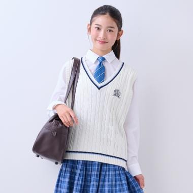 【卒服】Vネックラインベスト