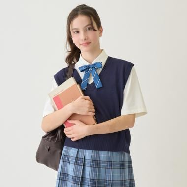 【接触冷感・抗菌防臭】Vネックニットベスト