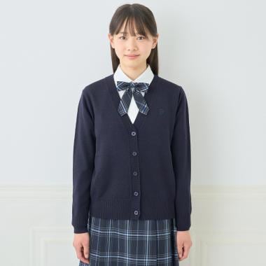 【予約商品】【卒服】Vネックメリノウールカーディガン