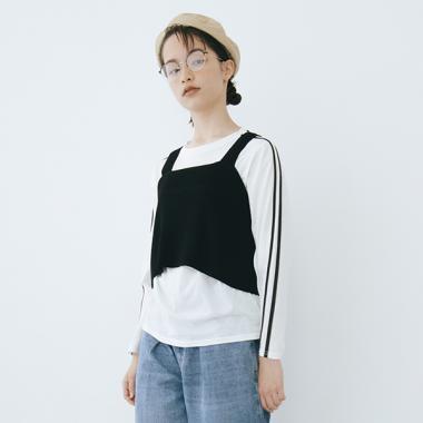【AMI】ニットビスチェラインTシャツセット