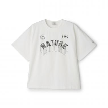 【AMI】【接触冷感】レオパードロゴTシャツ