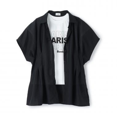 【AMI】タックシャツ×【接触冷感】インナーTシャツセット