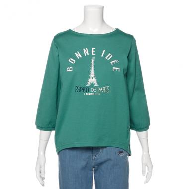 【トドラーサイズ向け】エッフェルロゴ七分袖Tシャツ