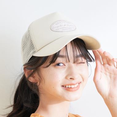 yuminha oliwabiu ユミンハ ベージュメッシュキャップ yuminha oliwabiu ユミンハ ベージュメッシュキャップ