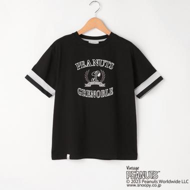 【PEANUTS】【ひんやり】カレッジロゴTシャツ