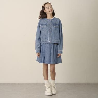 インパン付きビットパーツプリーツスカート