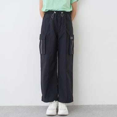 【Cuugal掲載】【撥水】ウエストリブカーゴパンツ