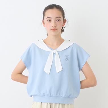 カットデニム2WAYセーラートップス