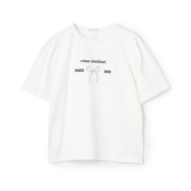 【防汚加工】リボンロゴTシャツ