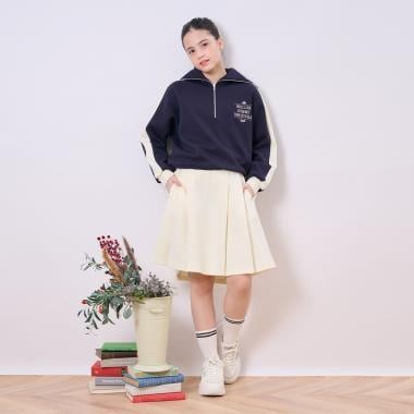 セーラーハーフジップ×スカートセットアップ