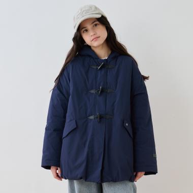 【予約商品】【はっ水】ファイバー中わたダッフルコート