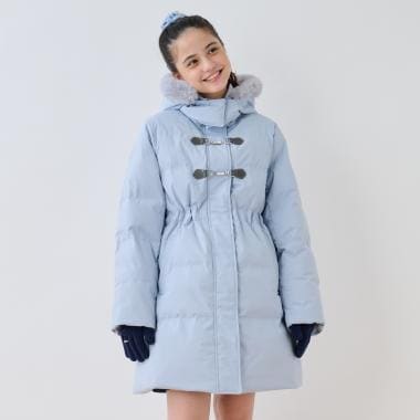 【予約商品】【はっ水・家庭洗濯可】Aラインダウンコート
