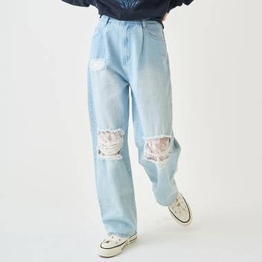 ダメージデニムパンツ