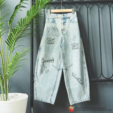 予約/【130cmあり】【TOM AND JERRY】バレルシルエットパンツ