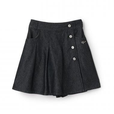 【接触冷感】ラップデニムキュロット