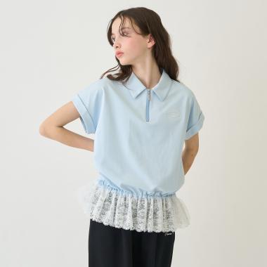 ハーフジップレーストップス