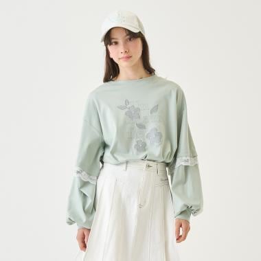 袖取り外しロゴTシャツ