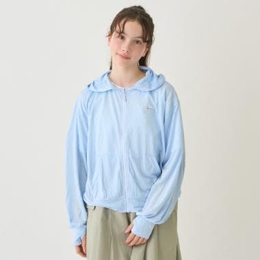 【UVカット・接触冷感】カットソージップパーカ