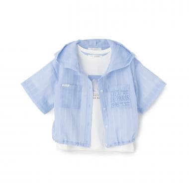 シアーシャツパーカ＆Tシャツセット