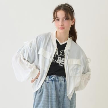 【UVカット】シアージップブルゾン