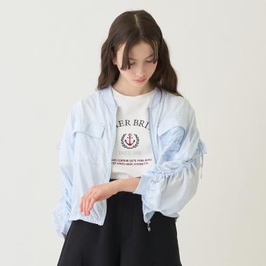 【UVカット】シアージップブルゾン