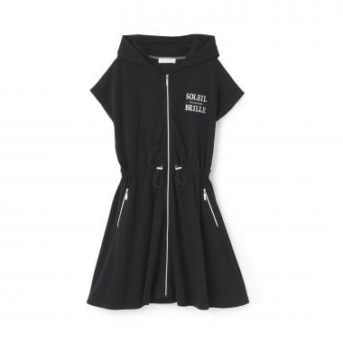 ジップパーカワンピース