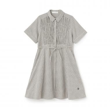 シャーリングワンピース