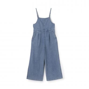 【接触冷感】デニムサロペット