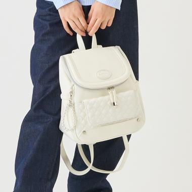 キルトデザインバケツ型リュック