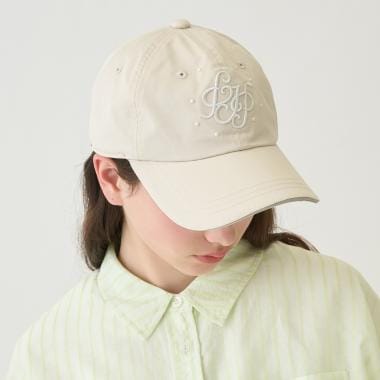 【UV・接触冷感】3D刺しゅうパールキャップ