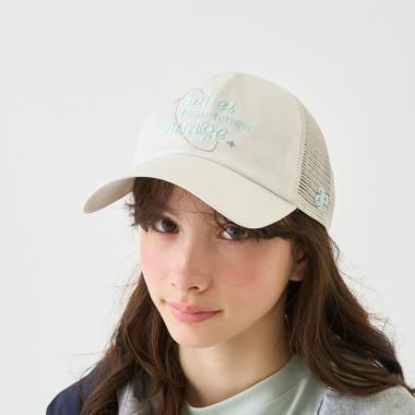 【UV・接触冷感】グラフィック刺しゅうメッシュキャップ