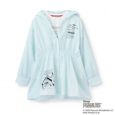 【PEANUTS】フードペプラムシャツ×【接触冷感】Tシャツ