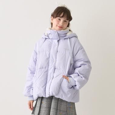 【予約商品】【撥水・家庭洗濯可】フェイクファー襟ダウンブルゾン