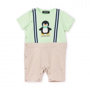 アニマルモチーフ半袖カバーオール