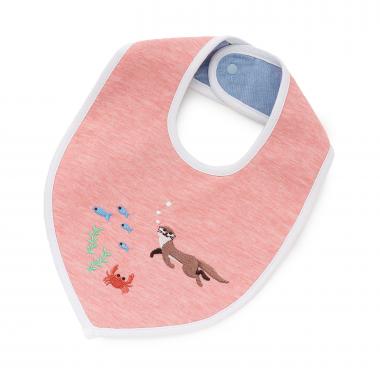 カワウソ刺しゅうスタイ